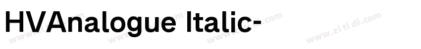 HVAnalogue Italic字体转换